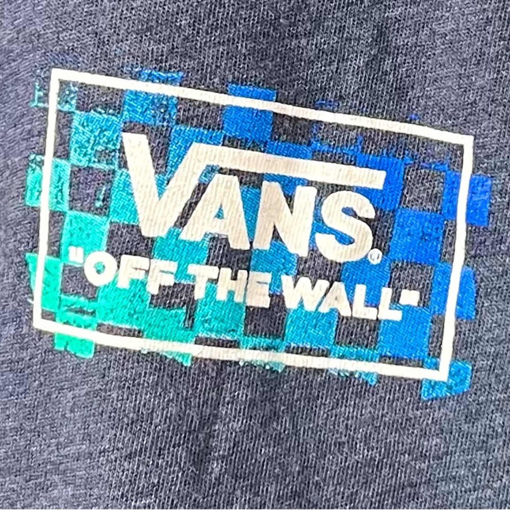 Vans Off The Wall Blue Long Sleeve T-Shirt - Picture 5 of 7